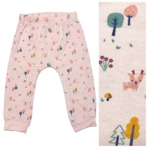 Rene Rofe | Woodland Scene Pink Sweatpant Joggers Girls 18 Months